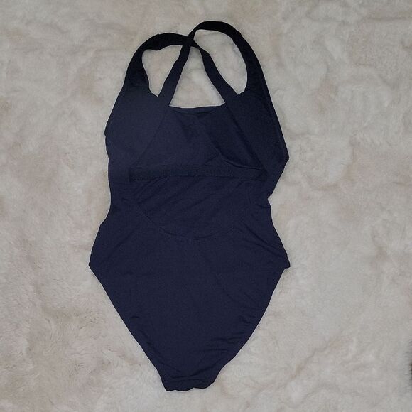 Andie Classic The Tulum Navy One-Piece Swimsuit Womens Size M 8-10 - Picture 3 of 9